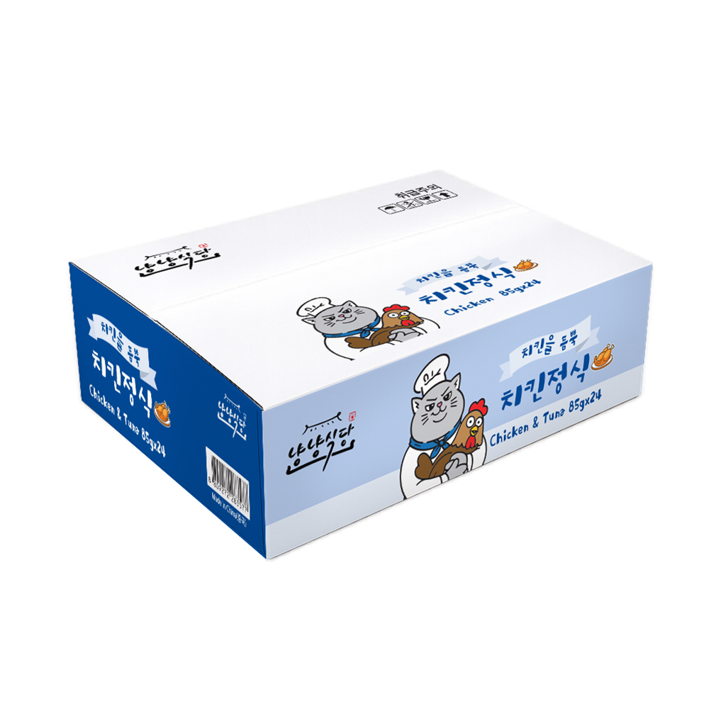 냥냥식당 치킨정식 고양이캔 치킨+튜나, 85g, 24개 - 상세 이미지 2