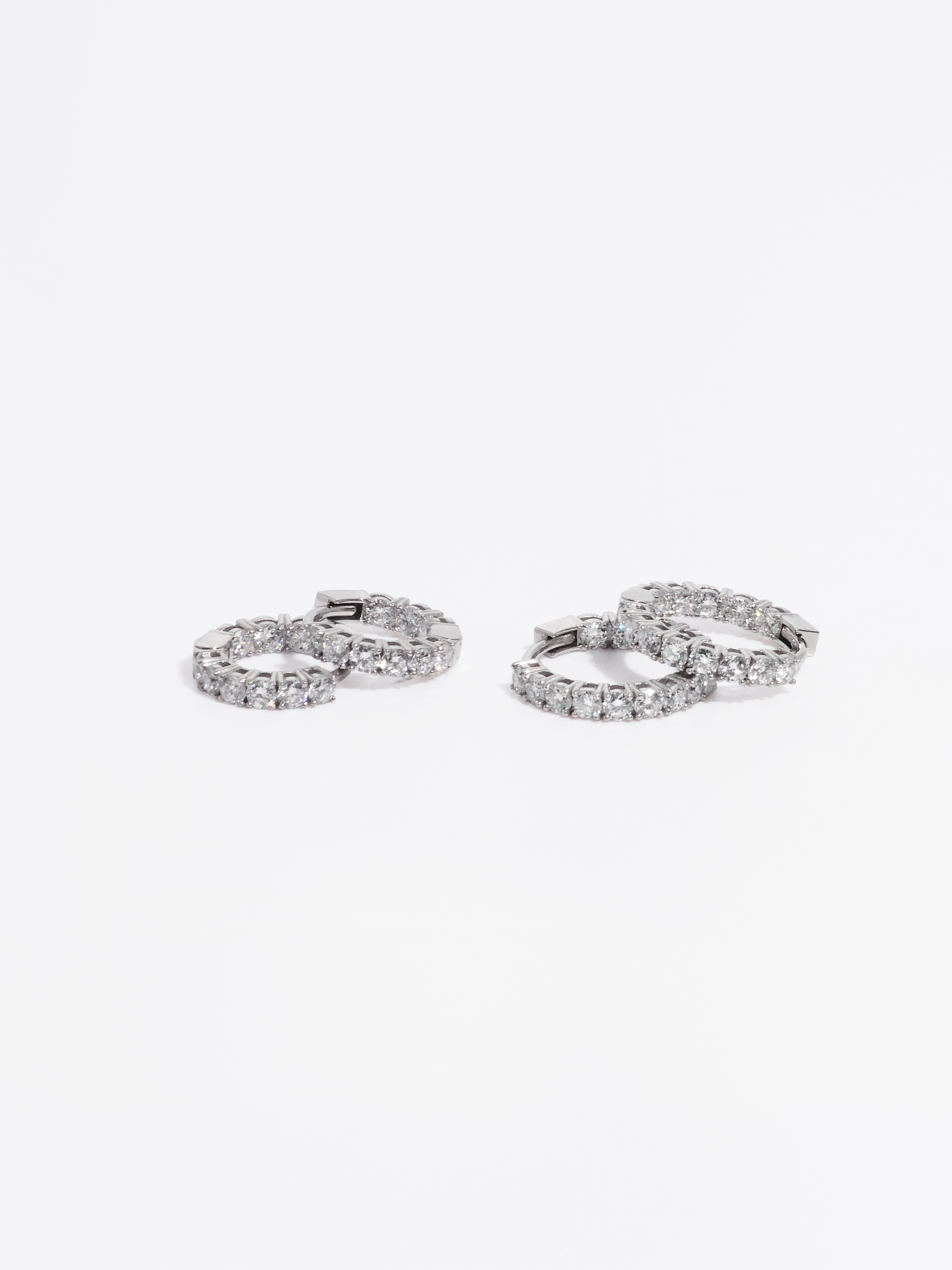 2mm 랩다이아몬드 원터치 링 귀걸이 14k 18k 이미지 6