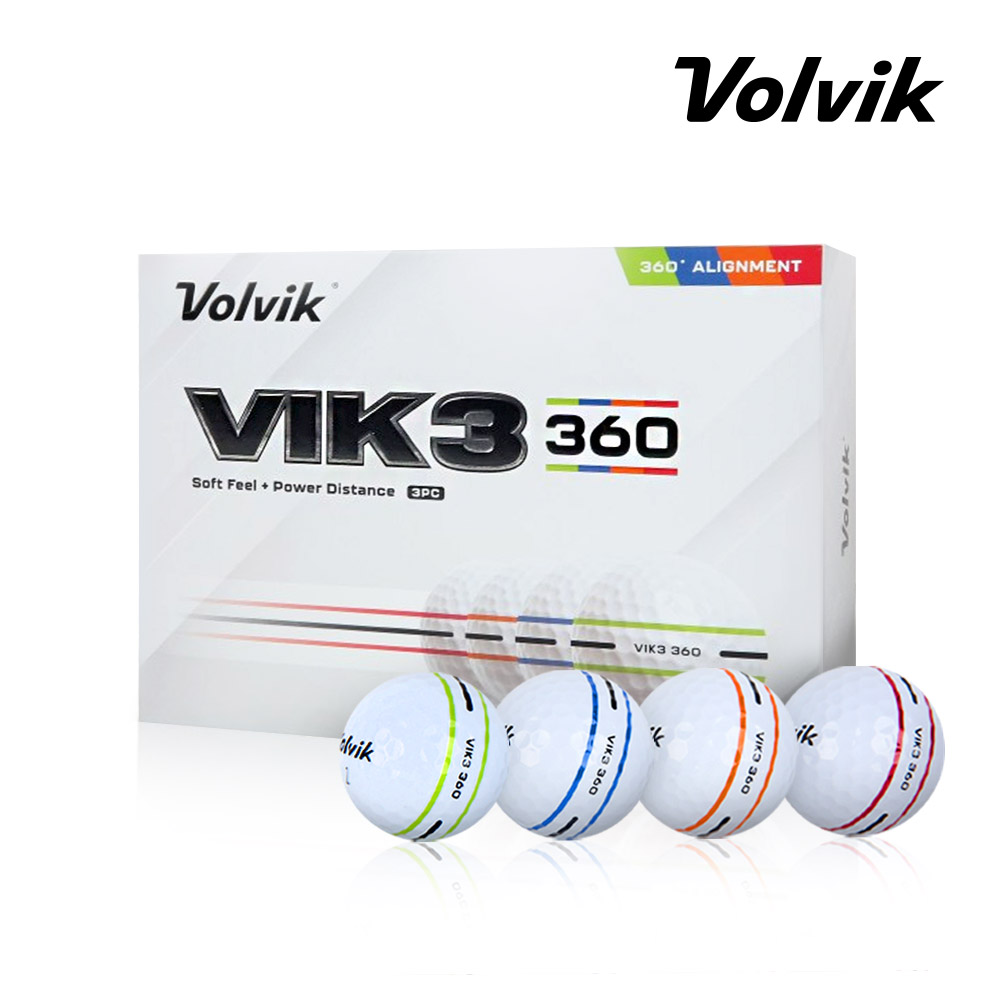 [볼빅 정품] VIK3 빅3 360 골프공 3피스 제품 이미지