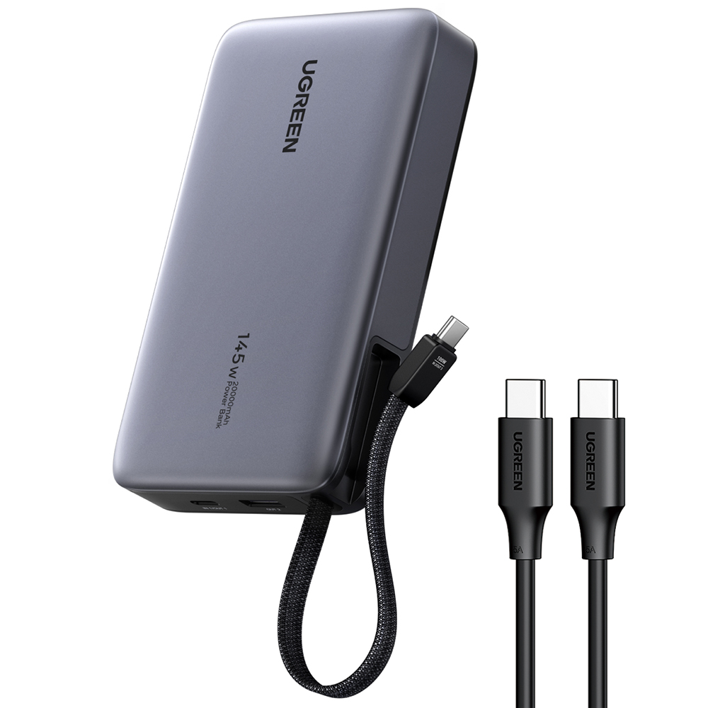 유그린 넥소드 케이블 일체형 145W PD PPS 20000mAh 대용량 고속충전 보조배터리 PB551 - 상세 이미지 2
