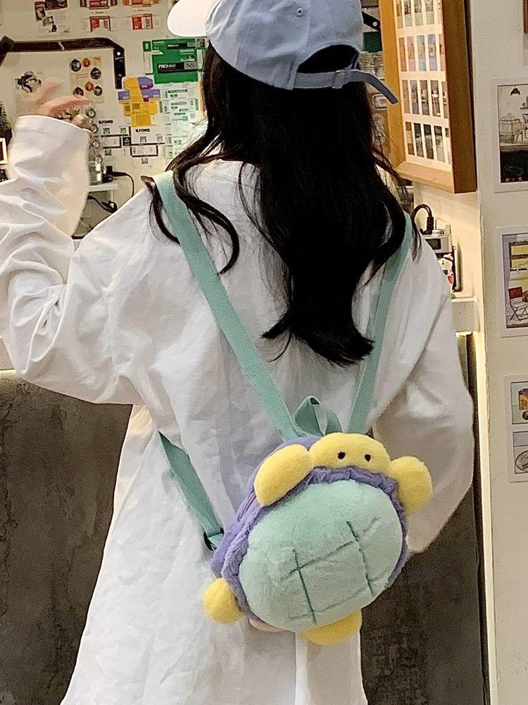 거북이 인형가방 플러시 배낭 캐릭터 백 생일선물 - 상세 이미지 4