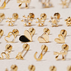 [0.8mm]14K 골드 인터널 시그니처 라블렛 피어싱 귀걸이 29종 솔직 후기 | 실사용자 리뷰 분석 - 상품 이미지 2