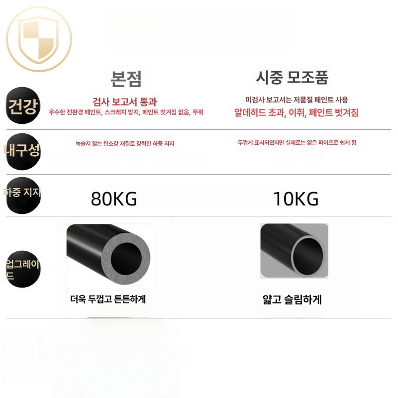 코너옷걸이 매장 골드 컬러 블랙 코너행거 침실 크리스탈골드 100cm - 상세 이미지 3
