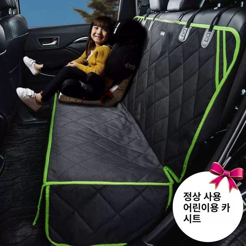 뒷좌석 차량용 시트커버 차시트 오염방지 걸이형 보호매트 운전석 블랙 스탠다드 - 상세 이미지 3