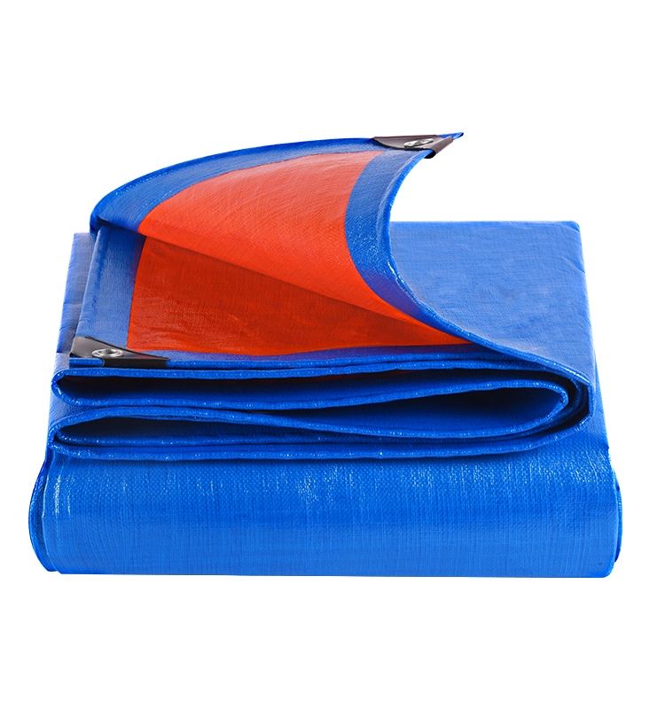 덮개 방수포 재단 PVC 오렌지 주차장 햇빛차단 타포린 블루오렌지 15x20m - 상품 이미지