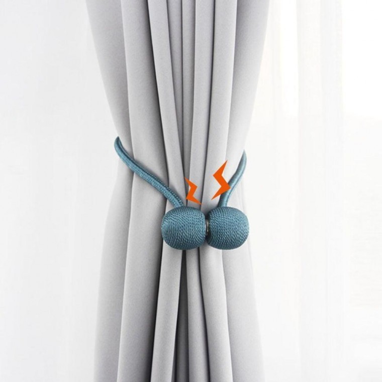 지니몰 커튼 볼 타이 정리 자석 DD-11164 끈