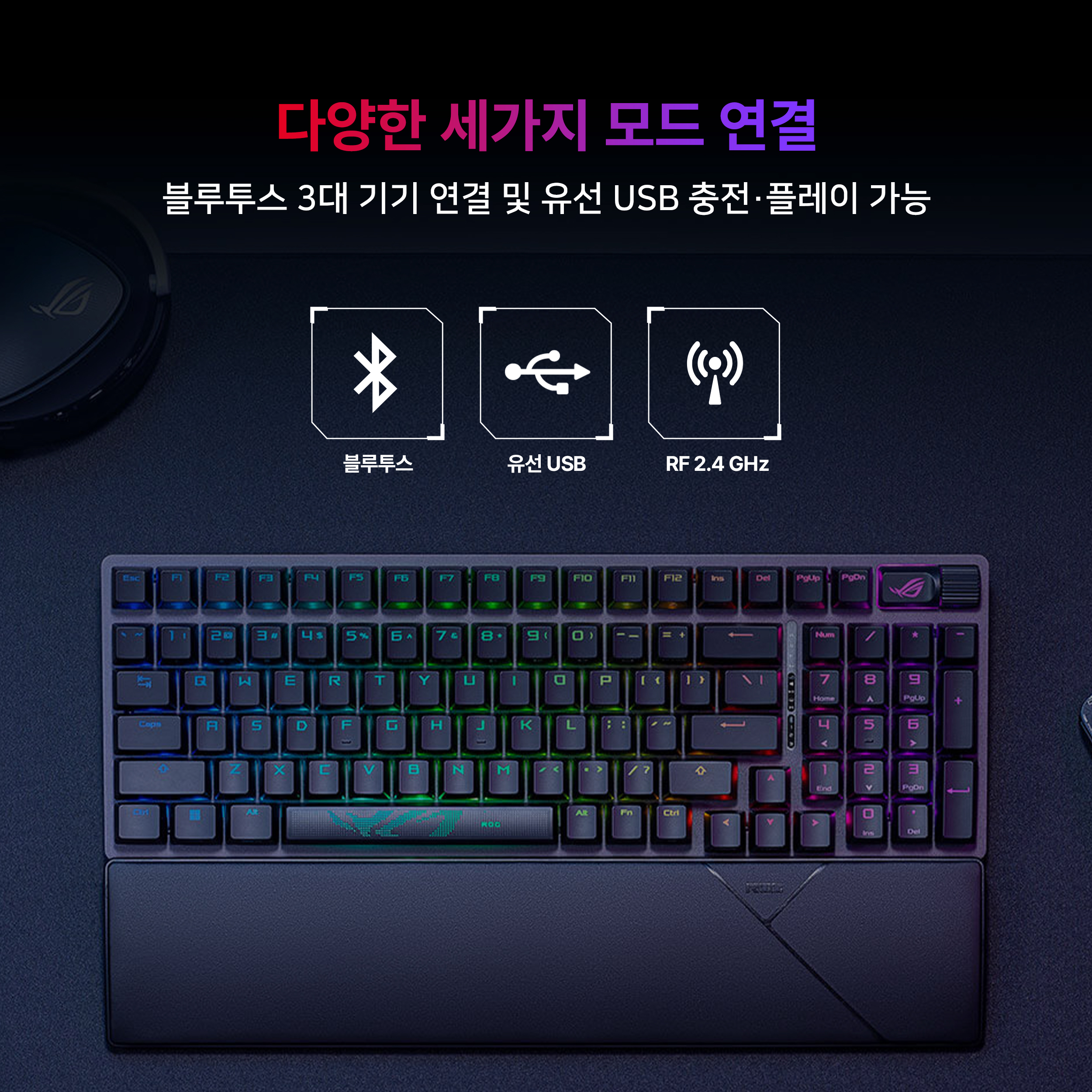 ASUS ROG STRIX SCOPE II 96 NX 무선게이밍키보드영문 화이트, 스노우축 이미지 6