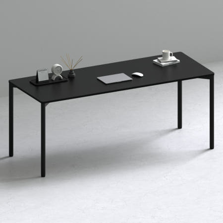 209애비뉴 제로데스크 에보 컴퓨터 게이밍책상 2000x800mm, 블랙상판+블랙프레임