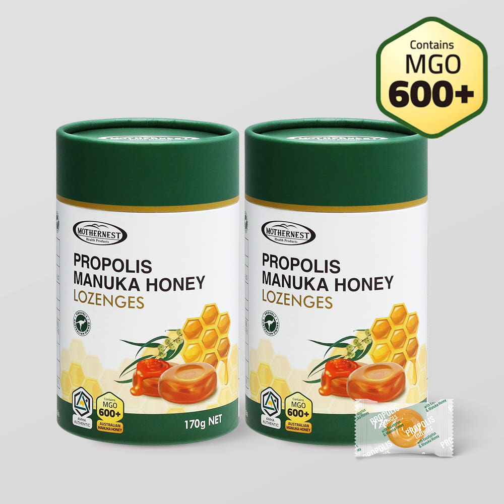 마더네스트 호주산 프로폴리스 마누카 허니 로젠지스 캔디 (MGO600+) 170g, 2개 - 상품 이미지