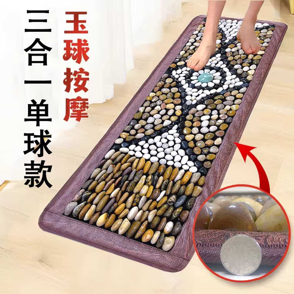 발마사지 매트 운동 발건강 자갈 돌 몽돌 패드 돌길 50x150cm A 이미지 8