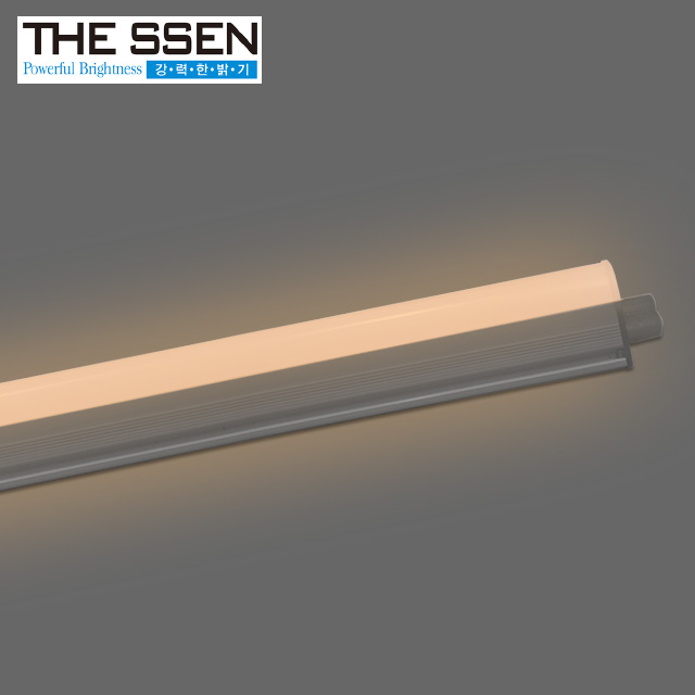 900mm 더쎈 LED T3 슬림 간접 조명 2핀 호환 간접 일자등 14W, 전구색 - 상품 이미지