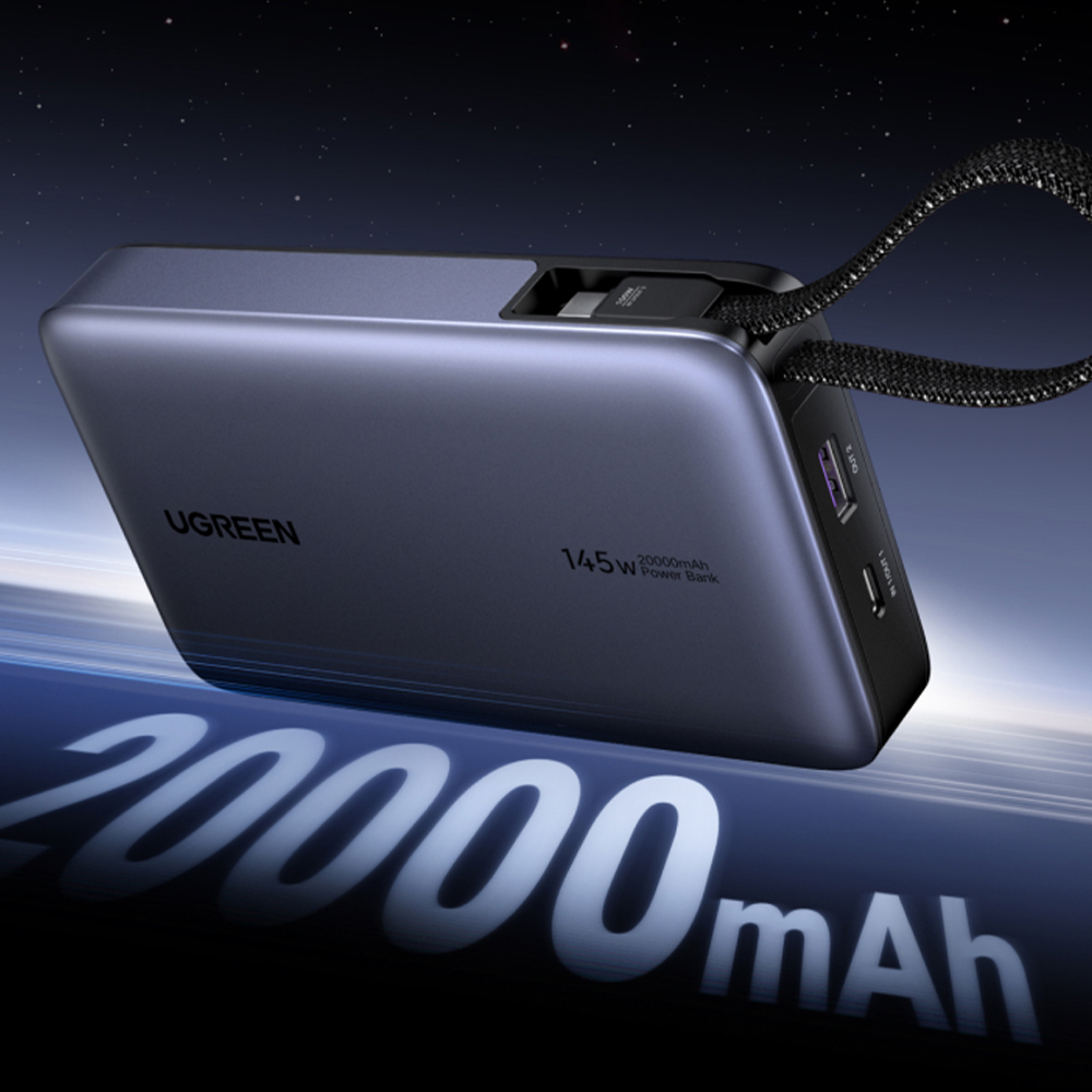 유그린 넥소드 케이블 일체형 145W PD PPS 20000mAh 대용량 고속충전 보조배터리 PB551 - 상세 이미지 3