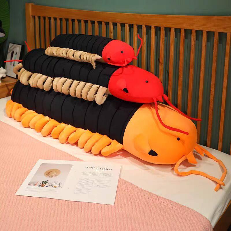 캐릭터 지네 피규어 곤충 빅사이즈 쿠션 인형 독물 레드 150cm - 상세 이미지 3