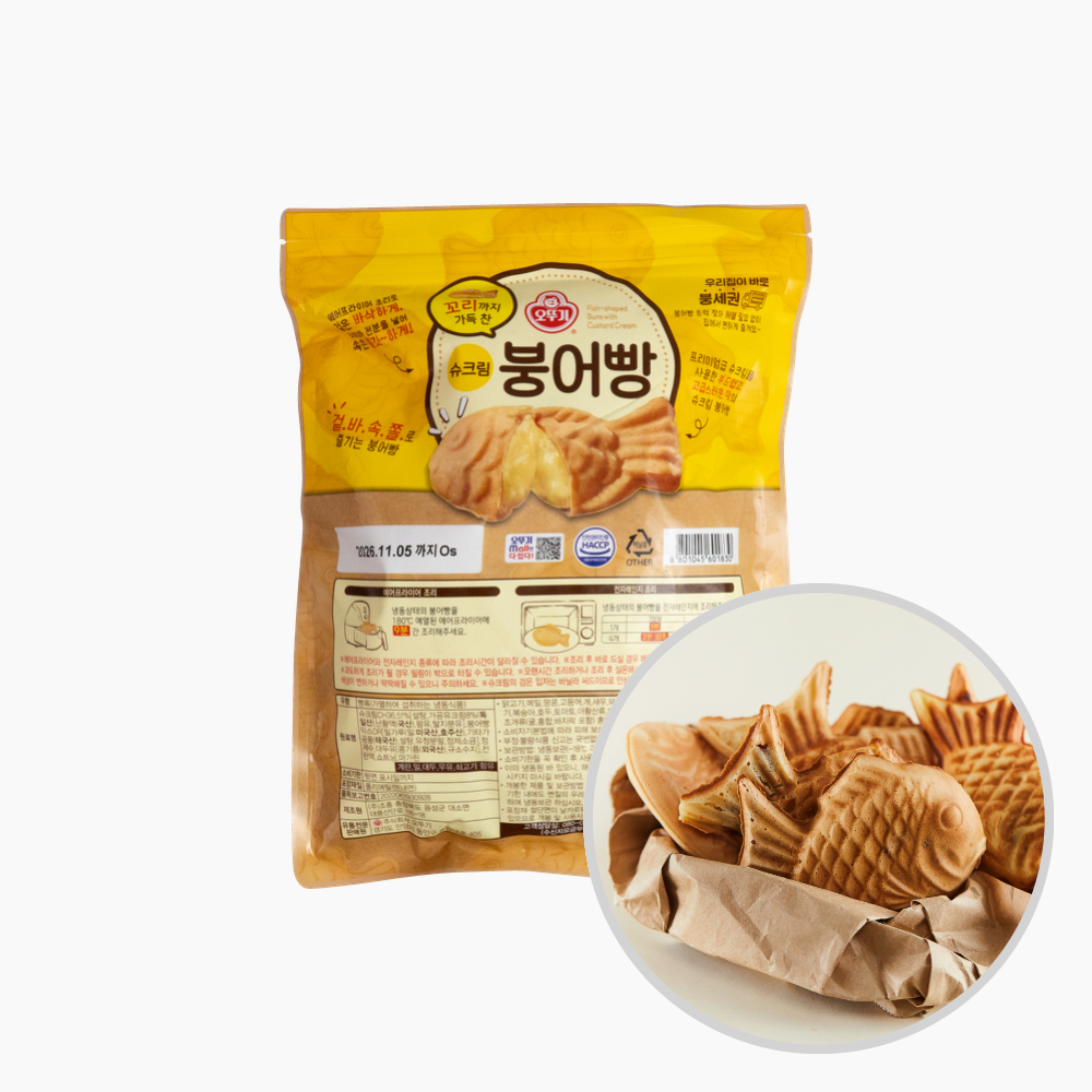 오뚜기 냉동 붕어빵 꼬리까지가득찬 슈크림, 480g, 1개 - 상세 이미지 2