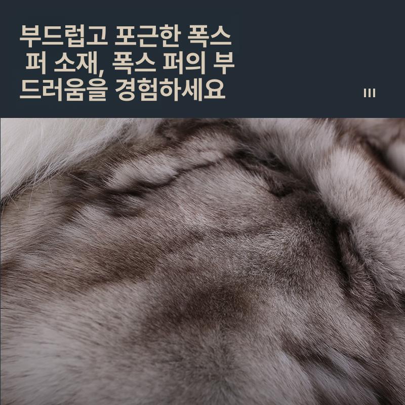 자동차 카시트 양모 방석 여우 모피 겨울 보온 쿠션 - 상세 이미지 3