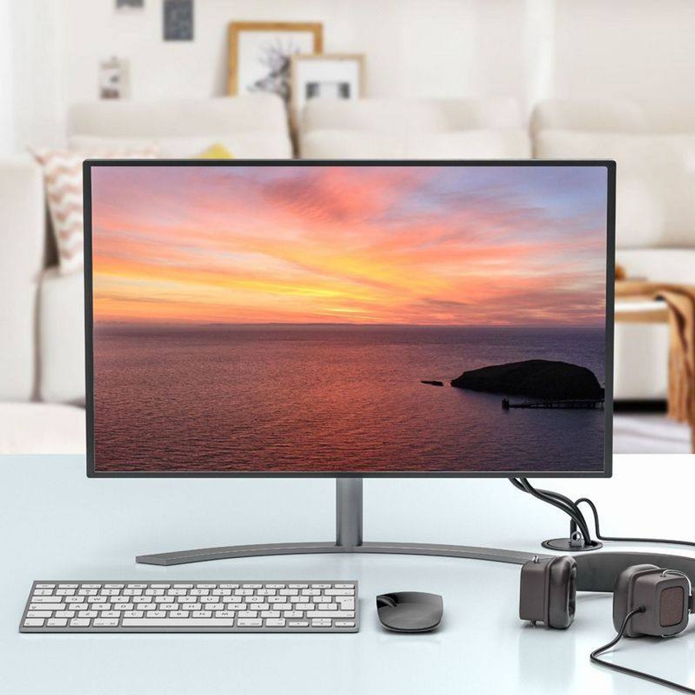 C타입 멀티 포트 고속 USB 3.0 허브 매립형 원형 플라스틱 데스크 그로밋 책상 타공 - 상세 이미지 4