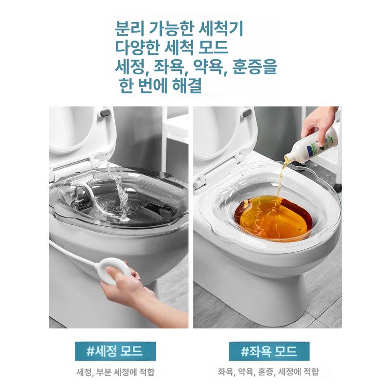 양변기 압력 공기 압축 뚫어 청결 파워 뻥 블록 고투명 아쿠아블루 세척기색상랜덤 - 상세 이미지 5