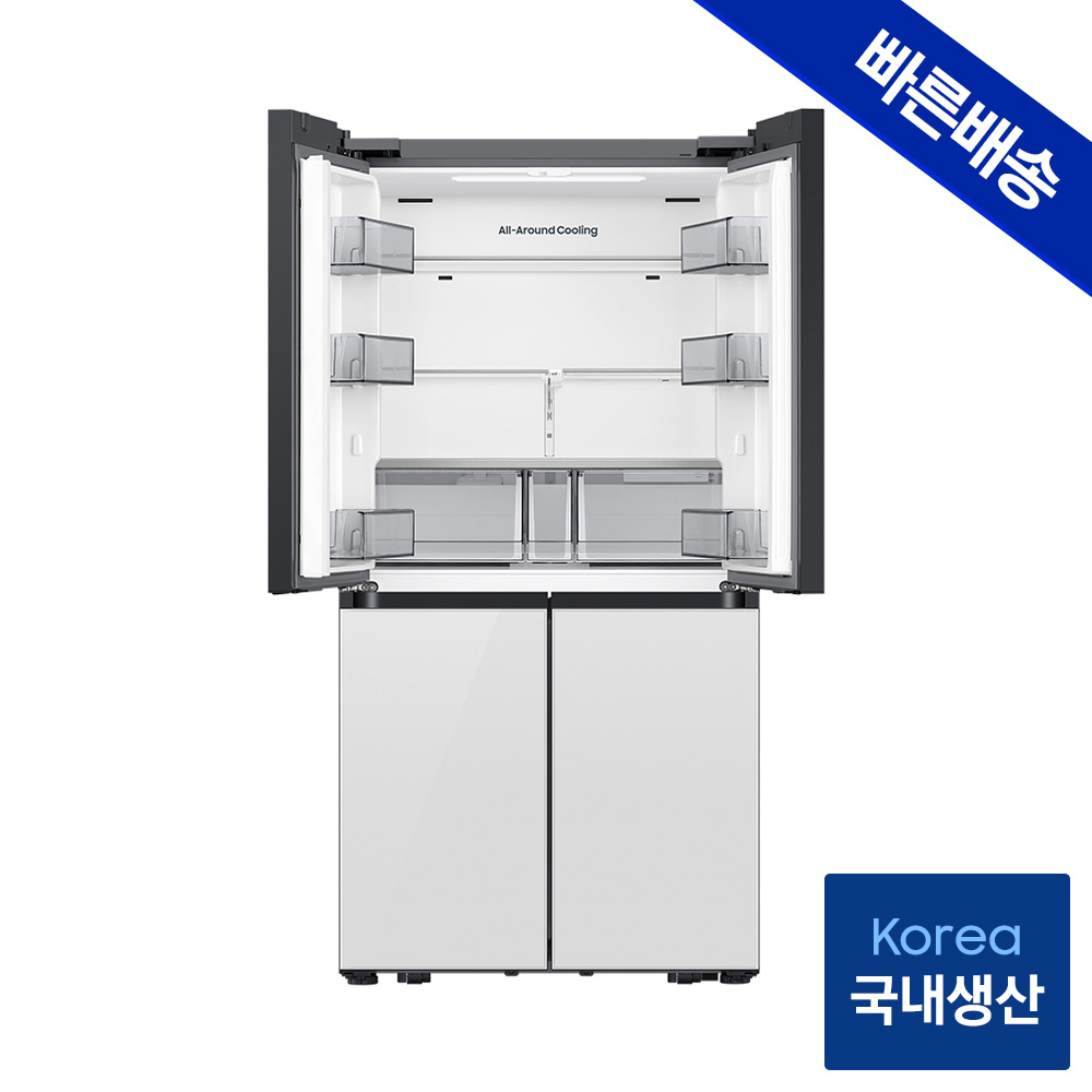 삼성 비스포크 AI 냉장고 25년형 4도어 키친핏Max RM70F63R2W 클린화이트