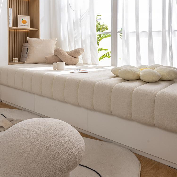 벨벳 침실 소파 창틀 벤치 쿠션 패드 바닥 카펫 윈도우 의자 깔개 토퍼