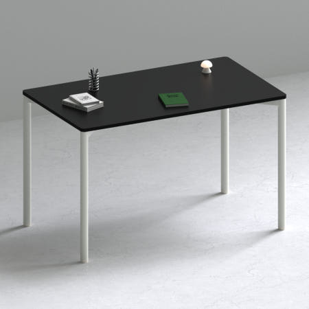 209애비뉴 제로데스크 에보 컴퓨터 게이밍책상 1000x800mm, 블랙상판+화이트프레임