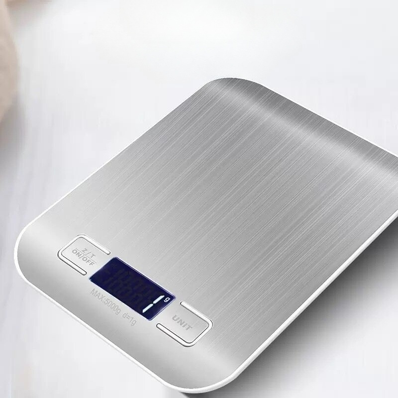 주방전자저울 정밀 커피 베이킹 5kg 스테인리스 LCD 백라이트 주방용 디지털 계량 소형 - 상세 이미지 3