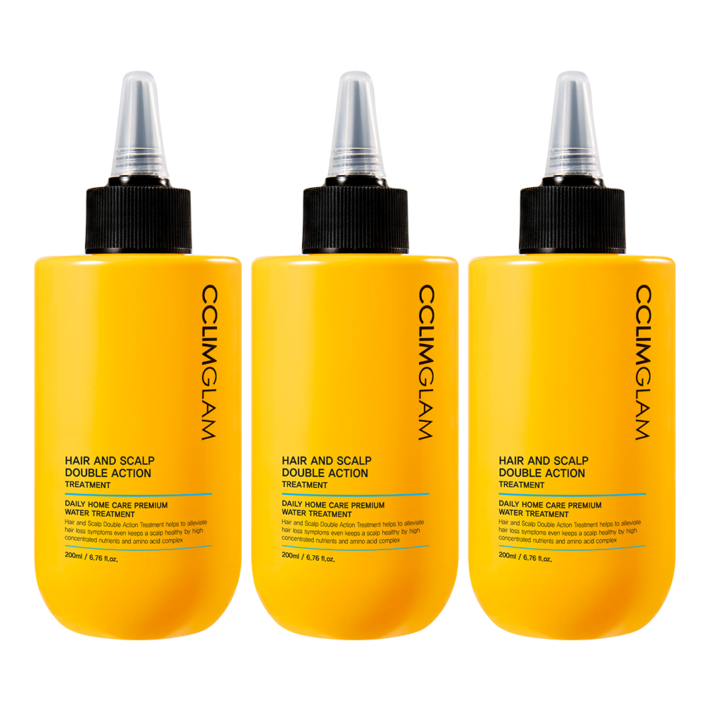 끌림글램 헤어앤스칼프 탈모증상완화 더블액션 단백질 워터 트리트먼트 200ml, 3개 - 상품 이미지