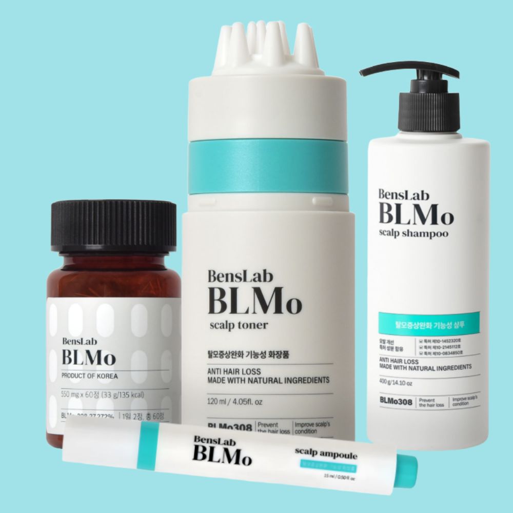 [종합세트]두피토너120ml + 두피앰플15ml + 탈모샴푸400ml + 먹는비엘모 각1개 - 상품 이미지
