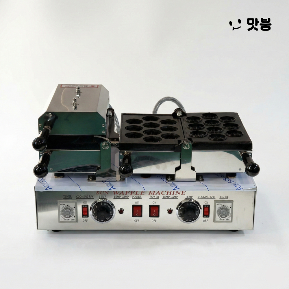 태양산업 호두과자기계(40mm) 20구 호두빵 전기식 국내제조 조리기 / WNR-525T - 상품 이미지