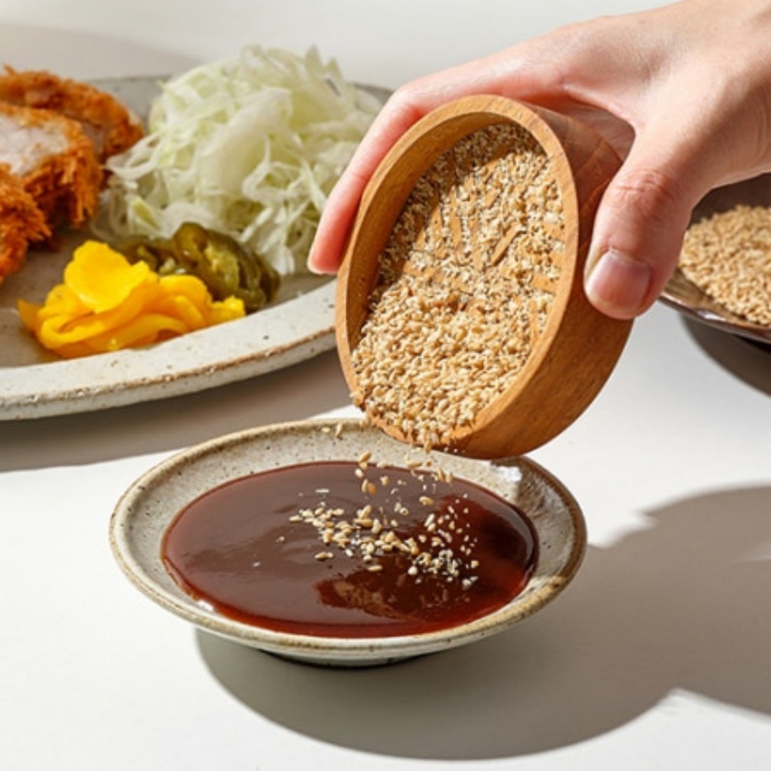 티크 원목 깨소금그라인더 에비히슈테른 깨갈이 수동 참깨 통깨 소금 후추 그라인더 - 상세 이미지 2