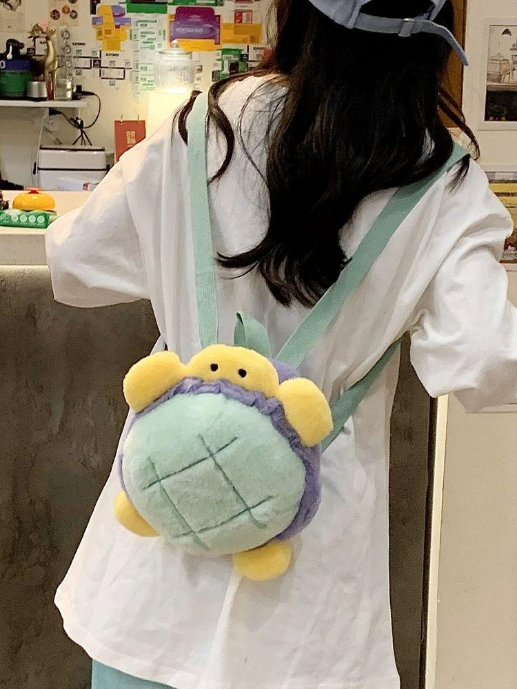 거북이 인형가방 플러시 배낭 캐릭터 백 생일선물 - 상품 이미지