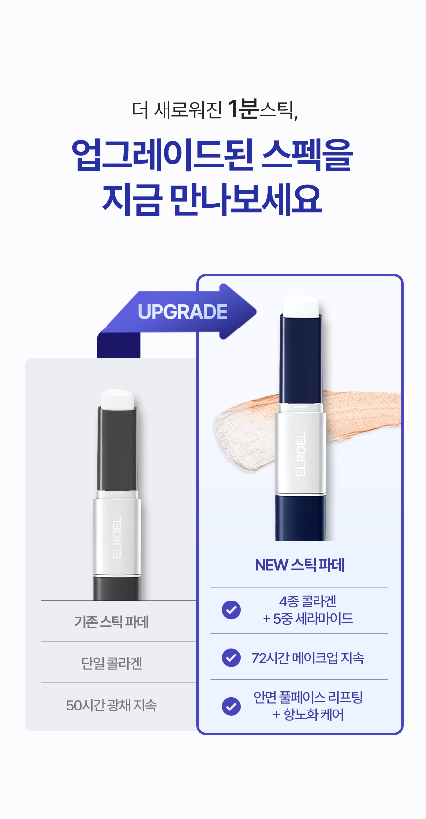 ELROEL 1-Minute Stick Foundation Navy - description 5