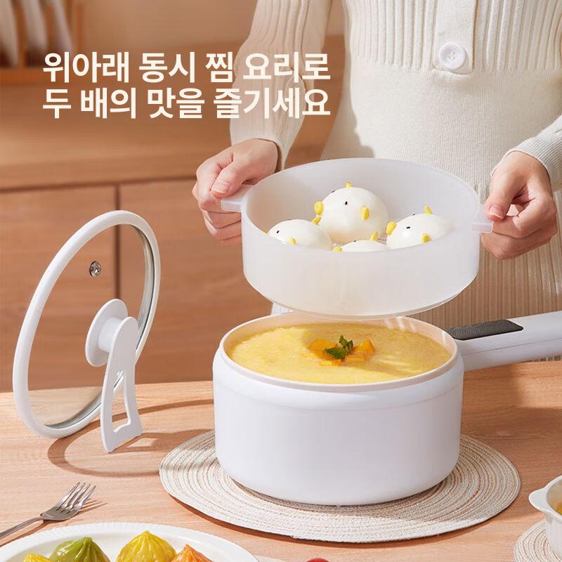라면기계 라면포트 휴대용 멀티쿠커 끓이는기계 밥솥 접이식 캠핑 가정용 냄비 전기 싱글 - 상세 이미지 4