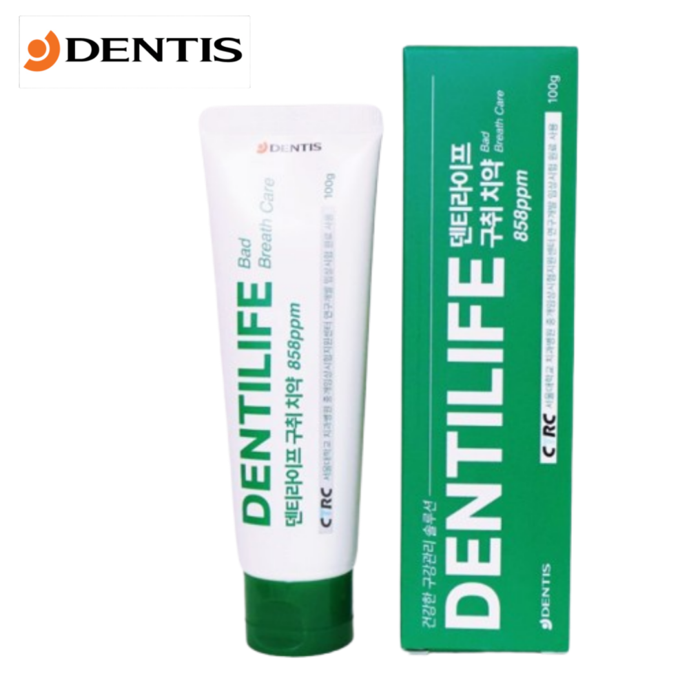 덴티스임플란트 잇몸 치석 불소 상쾌한 입냄새제거 구취제거 치과 약국치약 100g, 3개 - 상품 이미지
