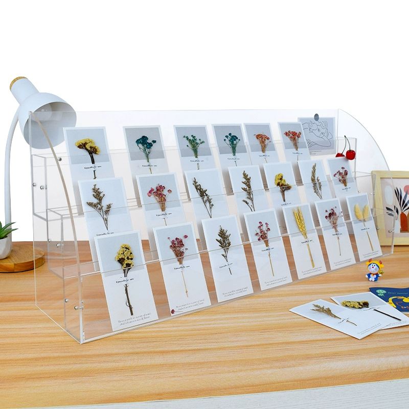 교회 헌금 봉투 꽂이 선반 2단 보관함 아크릴 78 책꽂이 4칸 26cm 45cm - 상세 이미지 2