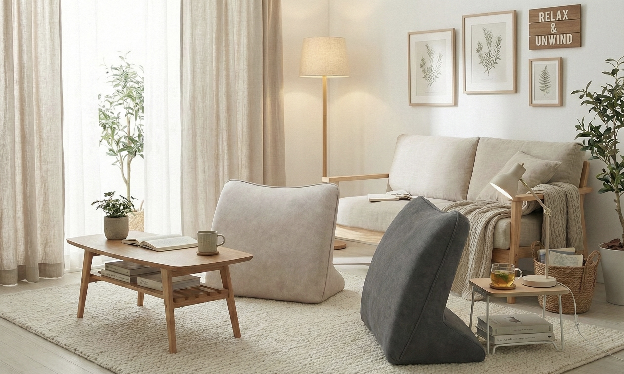 따숨마루 푹신 단단한 허리지탱 1인용 고급 삼각 등받이쿠션