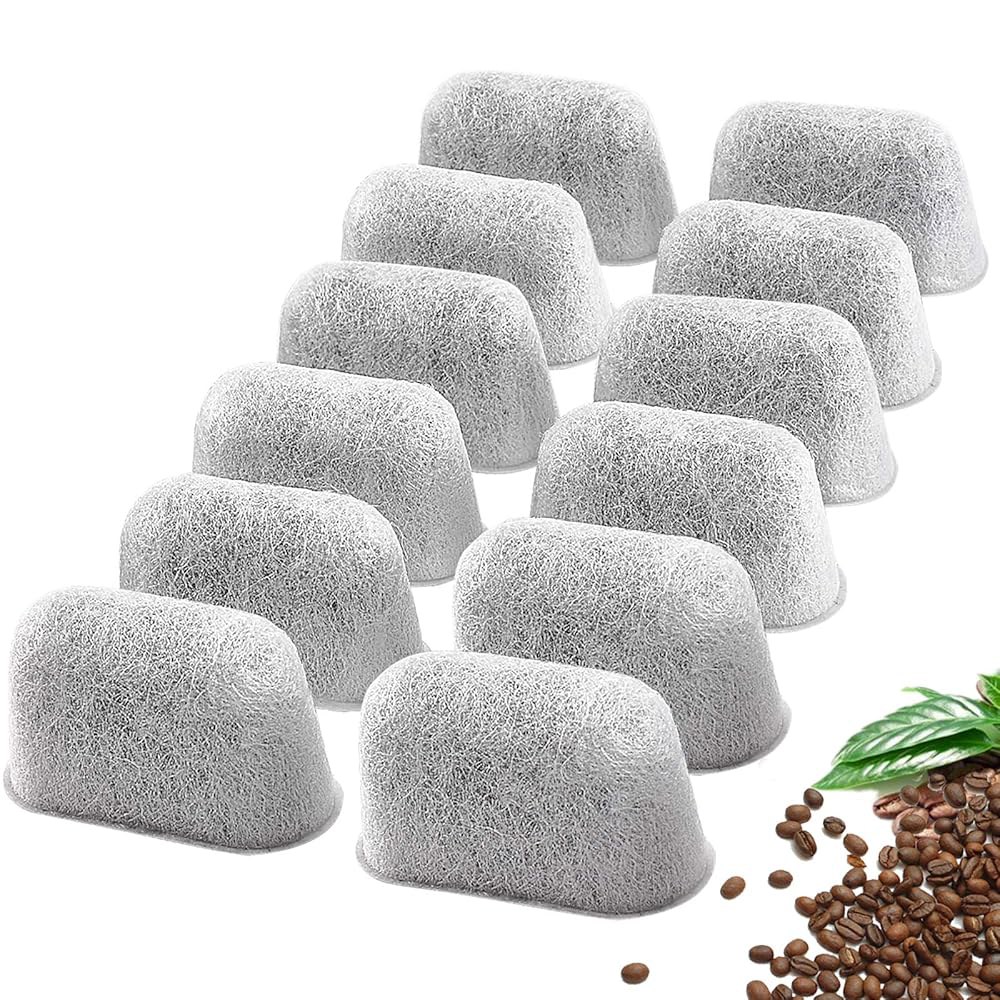 Cuisinart 커피 메이커 숯 필터 교체품, 모든 정수 필터와 호환, 물에서 염소, 냄새 및 기타 불순물 제거 12팩 1 Cuisinart Coffee Maker - 상품 이미지