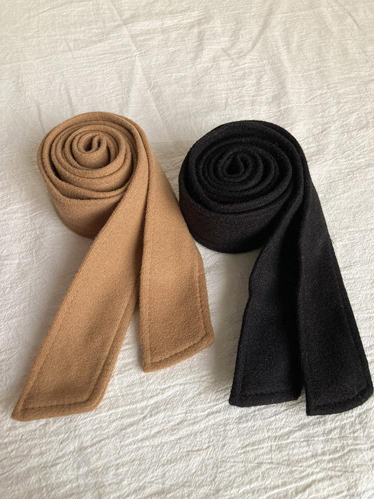 코트 끈 모직 코트 허리띠 허리 코디 겨울 여자 울 슬림 허리끈 여성 - 상세 이미지 2