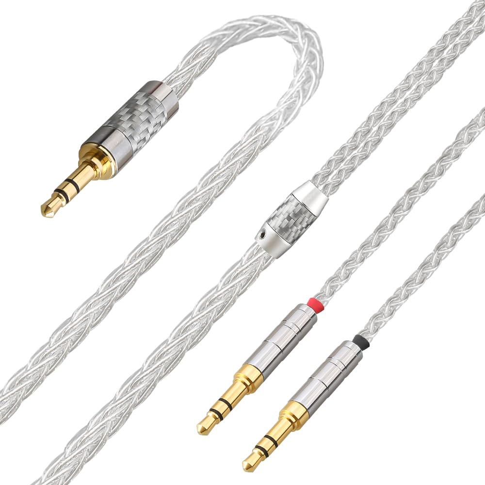 Tirstrup 3.5mm 헤드폰 케이블 1.2m, Hifiman Ananda, Sundara, Arya, HE400SE, Deva-Pro 헤드폰, 기타 오디오 장비와 호환되는 - 상품 이미지