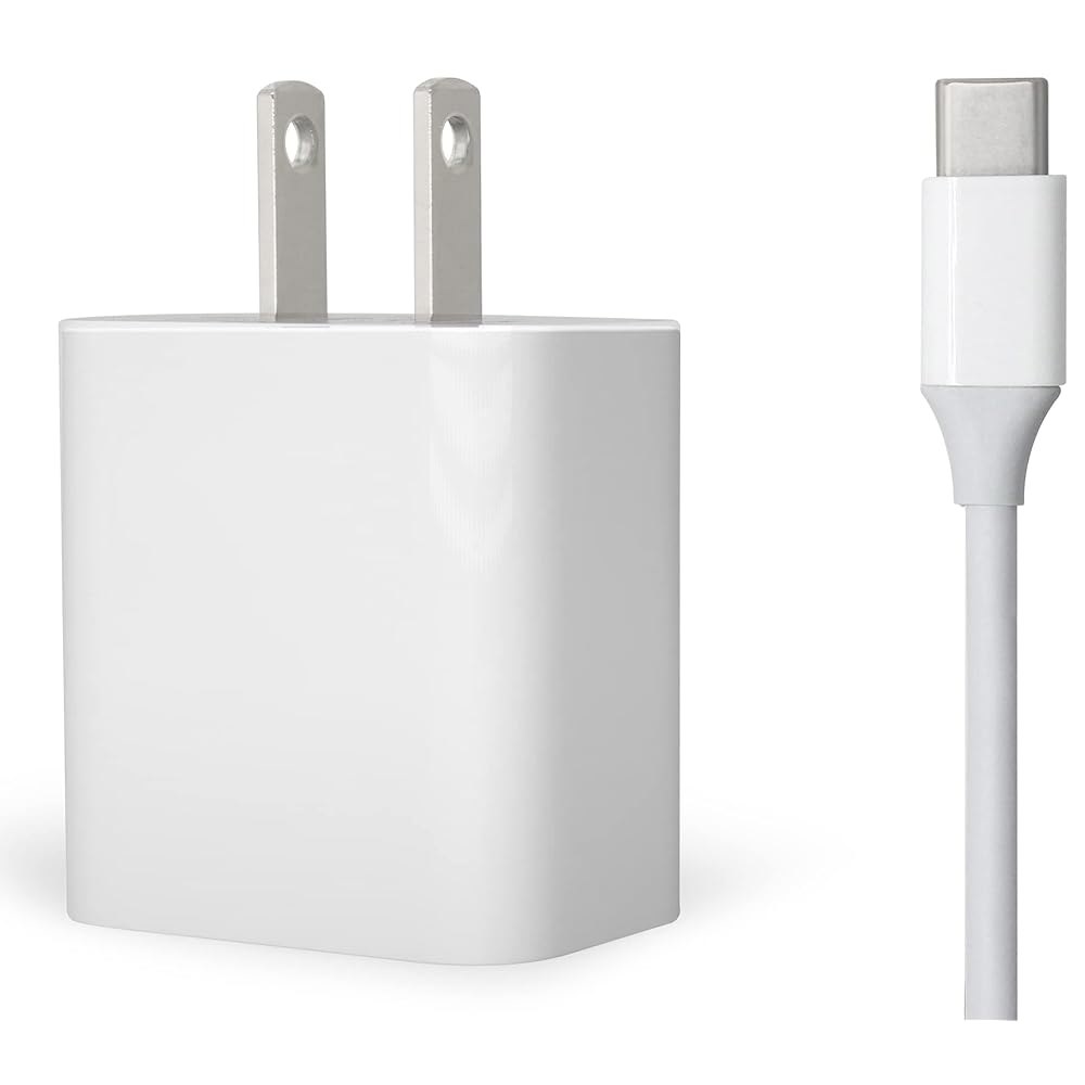 삼성 제품, 휴대폰, 태블릿 및 고속 충전기 장치와 기타 USB-C (1.8m(6피트), 30W 1팩) 케이블, 화이트 호환되는 1 6-Foot - 상품 이미지