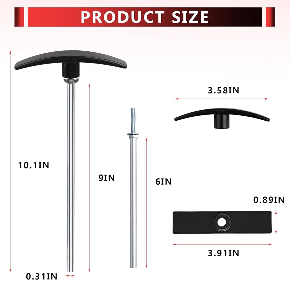 RV Waste ValveTube 연장 키트 15.2cm(6인치) 및 22.9cm(9인치), 블랙 워터 핸들 교체, rv 폐기물 탱크 핸들, 풀 교체품, Valterra, Camc - 상세 이미지 3