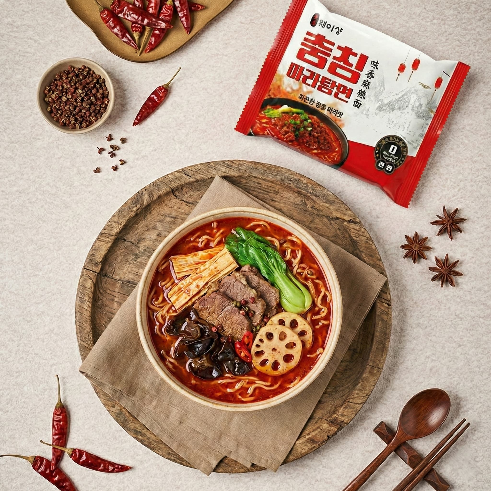 충칭 맛집을 집으로, 웨이샹 충칭 마라탕면 114g, 5개 상품 이미지