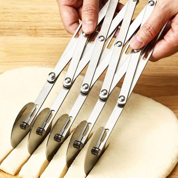 크로와상 롤러 커터 커터기 빵칼 간격 제빵 삼각형 칼 제빵칼 크루아상 페이스트리 - 상품 이미지