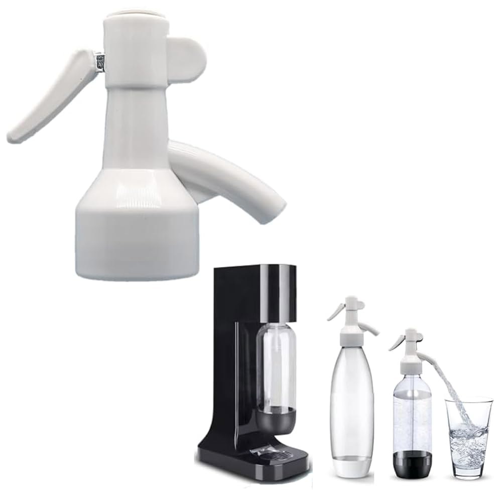 Sodafall fizz saver 소다 병 브랜드와 메이커 호환 가능 (화이트) 디스펜서, 및 Sodastream 기타 black - 상품 이미지