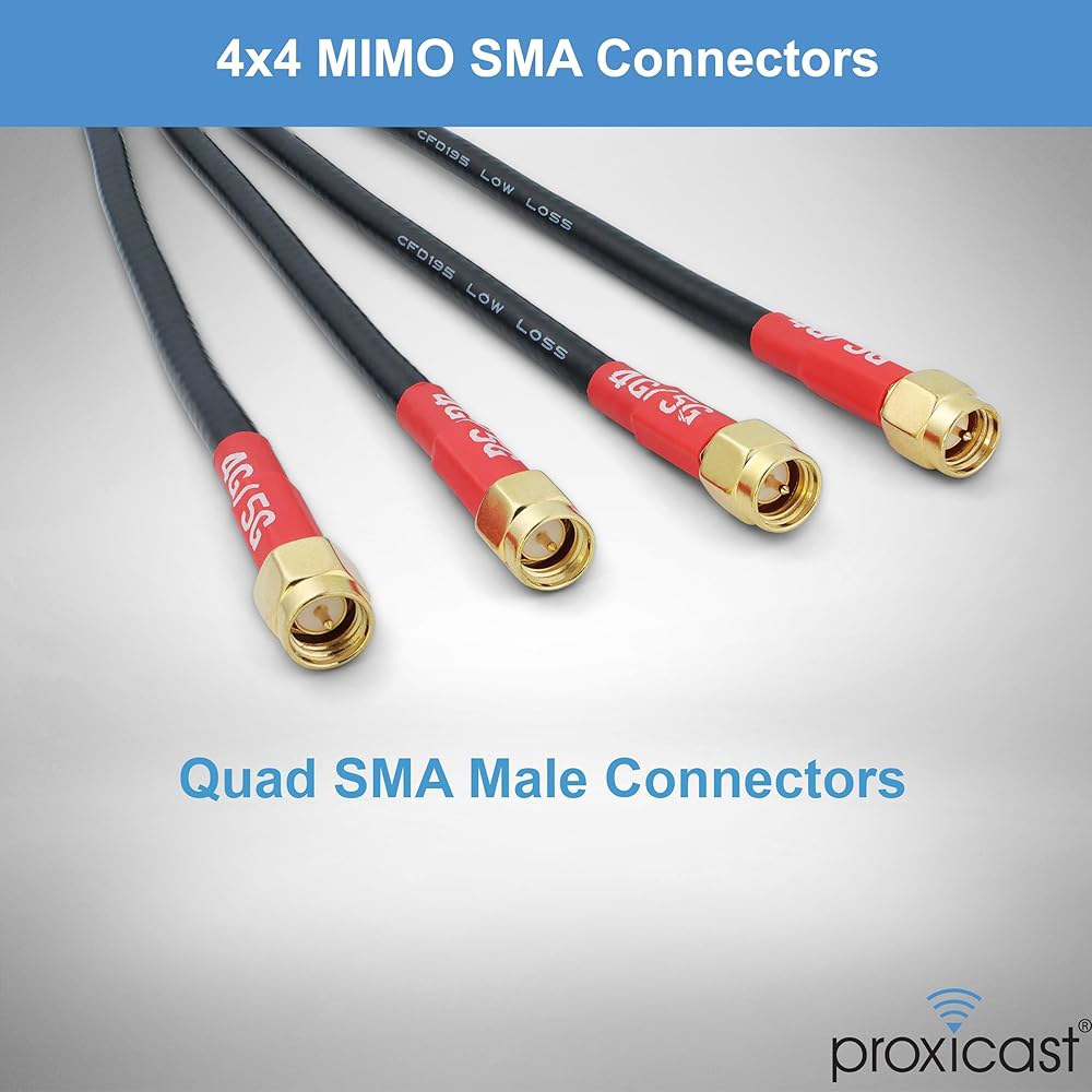 Proxicast 4x4 MIMO 5G 안테나 전방향 파손 디지, 동축 1.8m(6피트) 로우 MoFi 마운트 시스코, (ANT-121-T44-B-06) 크래들포인트, 방지 스루 - 상세 이미지 2
