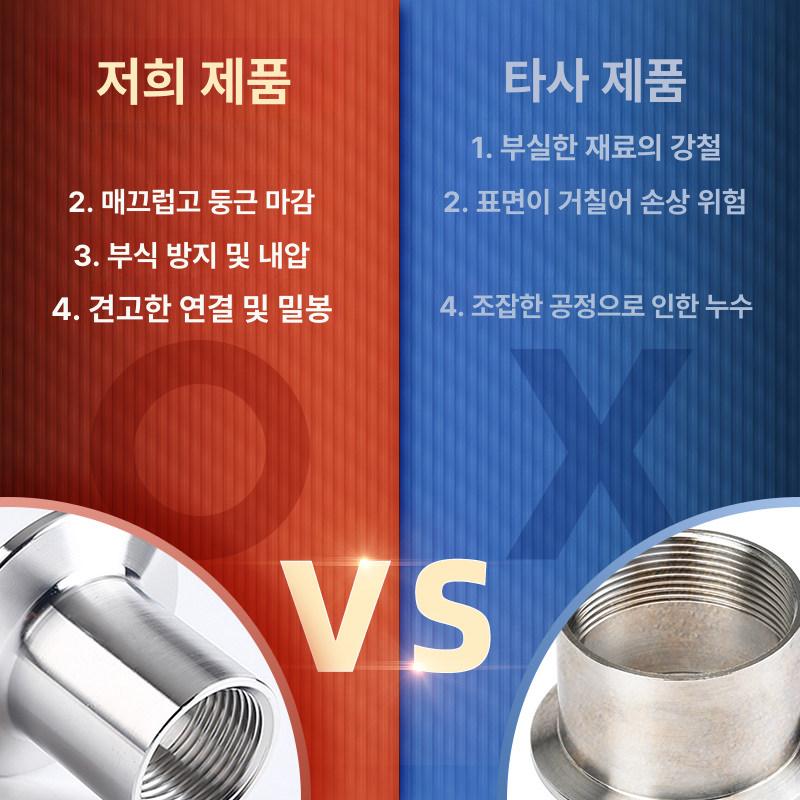 암나사 트라이 클램프 어댑터 플랜지 내부 와이어 커넥터 - 상세 이미지 4