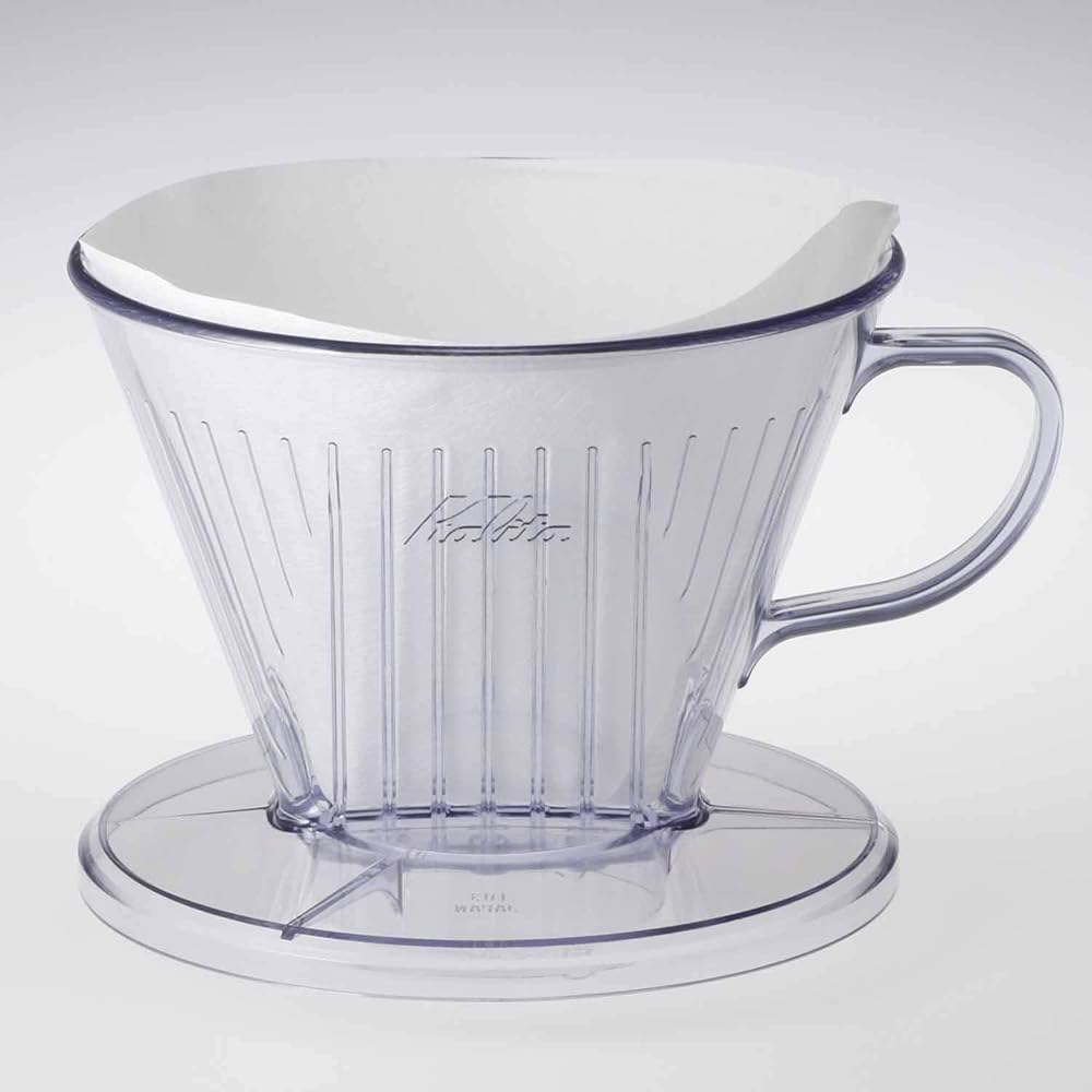 Carita Kalita #06011#06011 커피 드리퍼, 캠핑 플라스틱 기타 나오기 야외 #06011 끌어내는 맛이 빠른 속도, 투명 추출 맛만 드립 도구 커피용 전에 30. - 상세 이미지 3