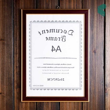 액자 상장 허가증 골드 A4 브라운 사진액자 벽걸이 임명장 커머스픽201