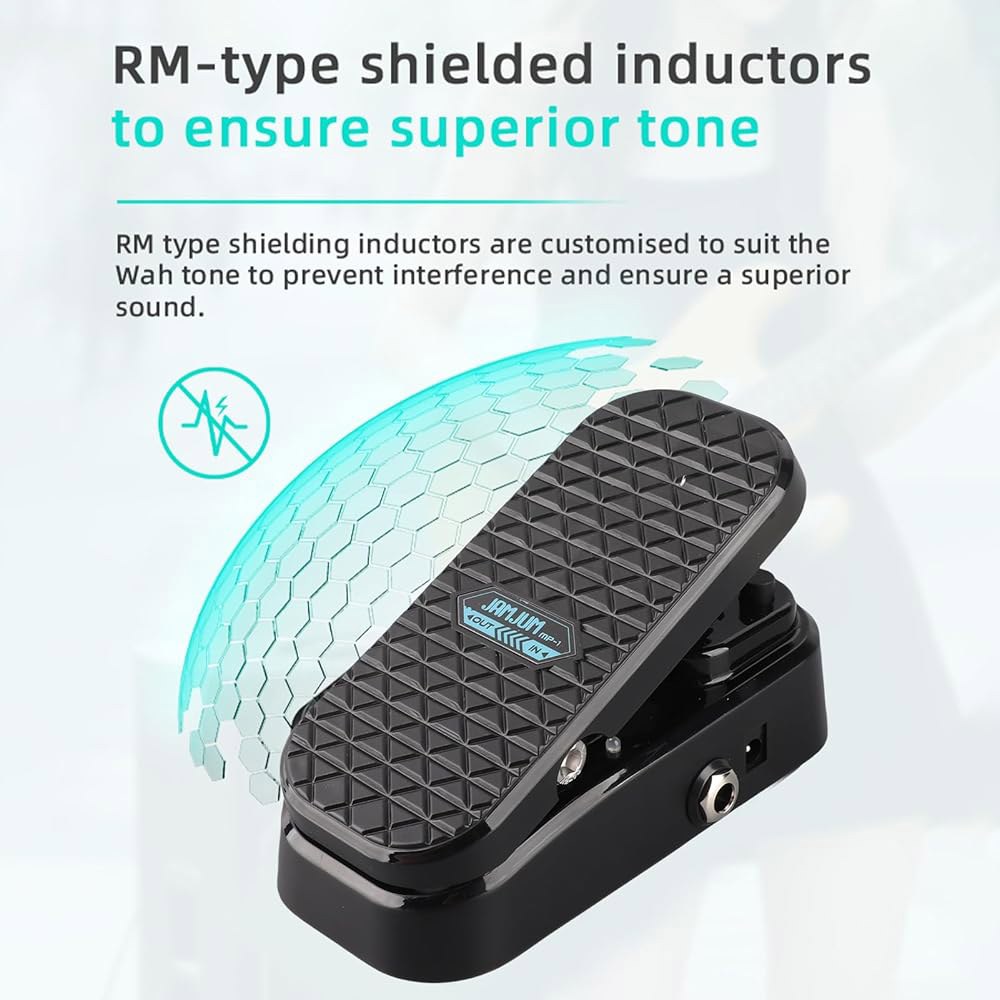 Btuty Guitar Wah 볼륨 페달, 차폐 이펙트 회로가 있는 인덕터 RM 2가지 일렉트릭 및 액티브 기타용 기능 Volume Expression Pedal - 상세 이미지 3