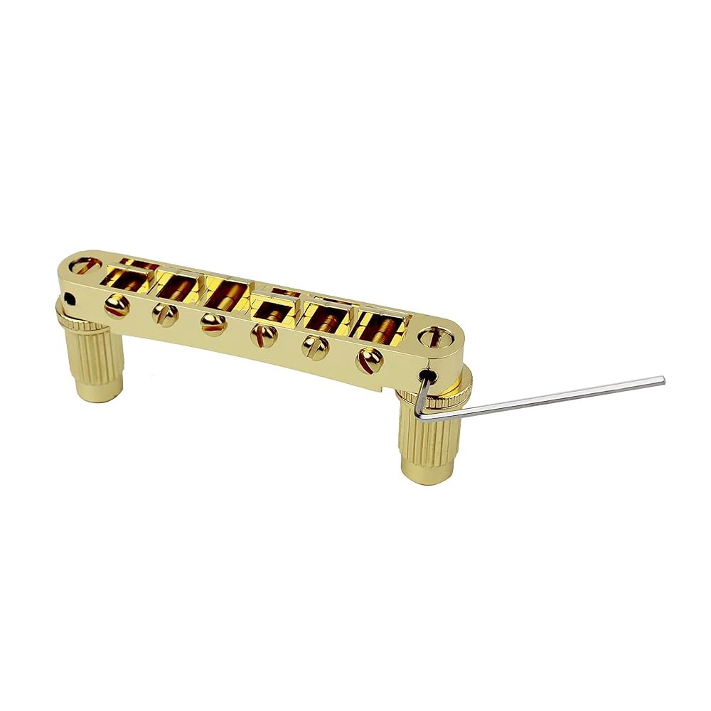 Guyker Guitar Tune-O-Matic 새들 브릿지 GM003 및 빈티지 스톱 바 락 TP6 테일피스 콤보 교체품 Gibson Les Paul LP SG 스타일 6 스트링 - 상세 이미지 2