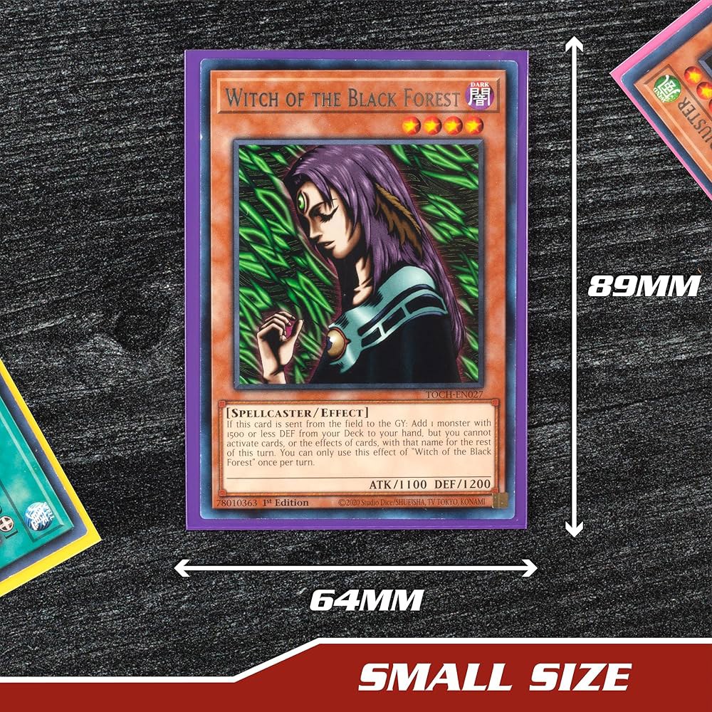 Monster Protectors 카드 슬리브(300팩) -스몰 사이즈(64mm x 89mm) 밝은 멀티 컬러 프로텍터 세트 - Yugioh 및 기타 수집용 TCG 스포츠 카드와 - 상세 이미지 2